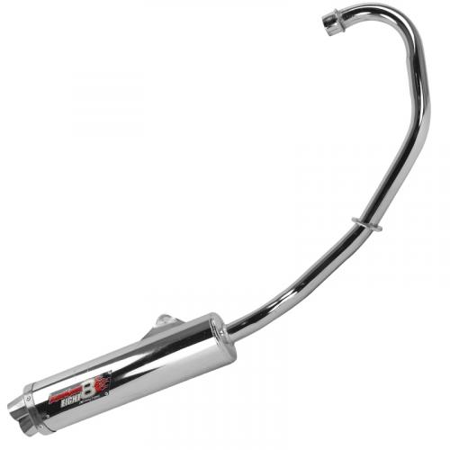 Escape Pro Tork Papaléguas Cromado Boca 8 para  CG 125 Titan ES 2000 a 2004