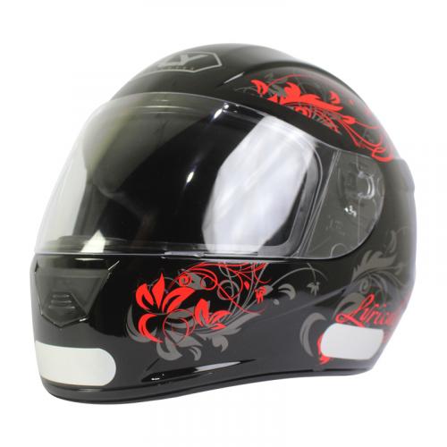 Capacete Fly F9 LYRICAL Preto Com Vermelho