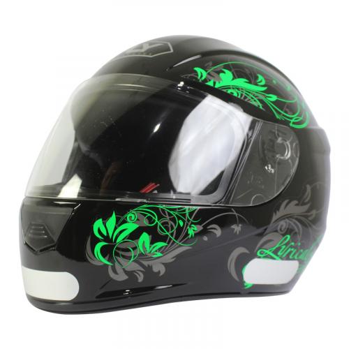 Capacete Fly F9 LYRICAL Preto Com Verde