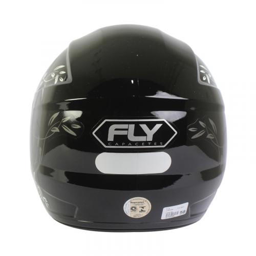 Capacete Fly F9 LYRICAL Preto Com Branco