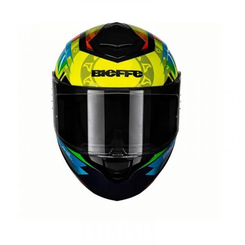 Capacete Bieffe B12 Naked Preto Vermelho Fosco