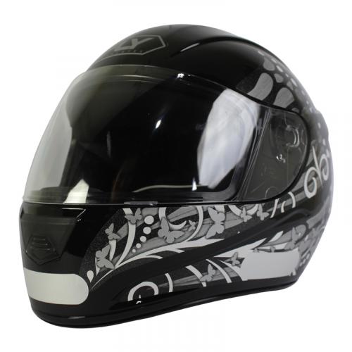 Capacete Fly F9 BUTTERFLY Preto Com Grafite