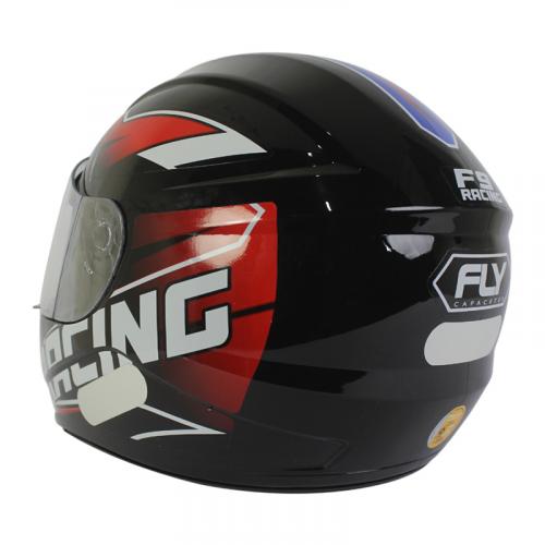 Capacete Fly F9 RACING Preto Com Azul