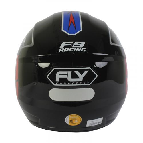 Capacete Fly F9 RACING Preto Com Azul