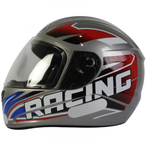 Capacete Fly F9 RACING Grafite Com Azul