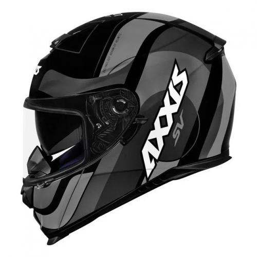 Capacete Axxis EAGLE SV SMART Preto com Cinza