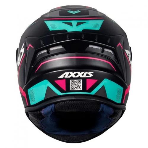 Capacete Axxis Draken WIND Preto Com Tiffany