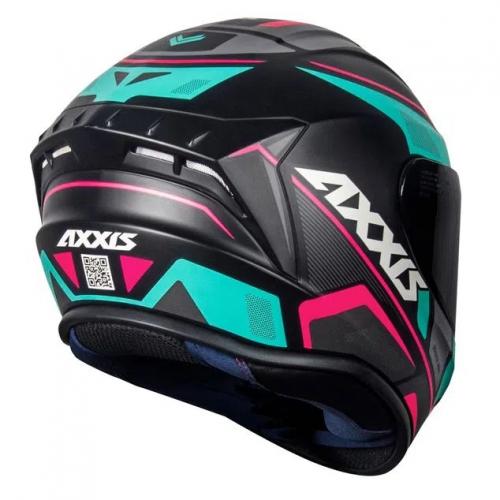 Capacete Axxis Draken WIND Preto Com Tiffany