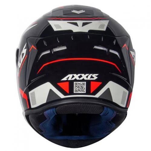 Capacete Axxis Draken WIND Preto Com Vermelho