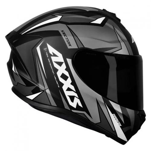 Capacete Axxis Draken VECTOR Preto com Cinza