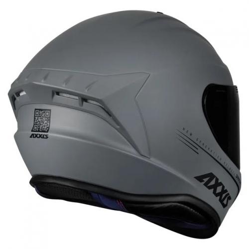 Capacete Axxis Draken SOLID Cinza