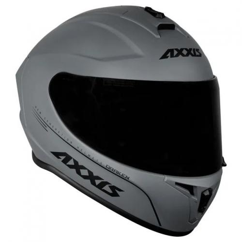 Capacete Axxis Draken SOLID Cinza