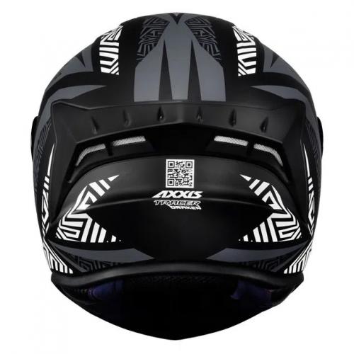 Capacete Axxis Draken TRACER Preto Com Cinza