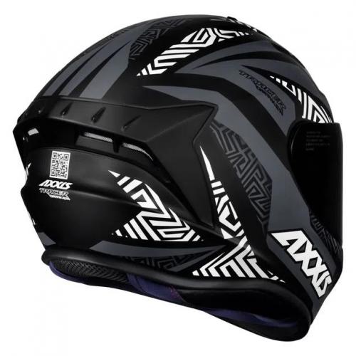 Capacete Axxis Draken TRACER Preto Com Cinza