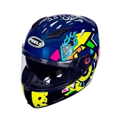 Capacete Peels ICON KING Azul Metalizado