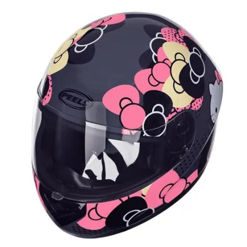 Capacete Peels HELLO KITTY Preto Com Rosa