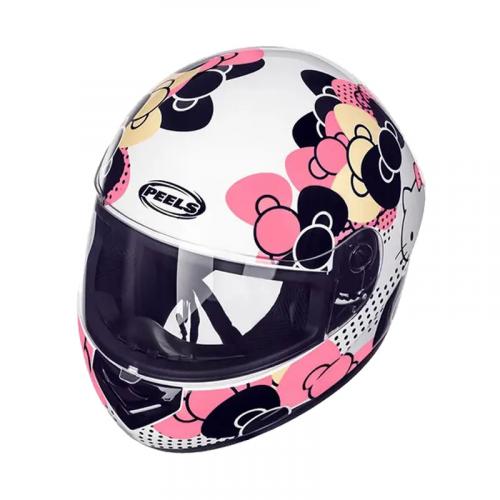 Capacete Peels HELLO KITTY Branco Com Rosa