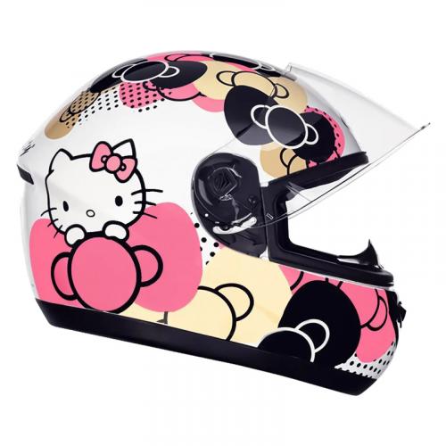 Capacete Peels HELLO KITTY Branco Com Rosa