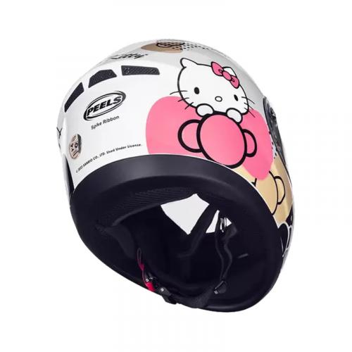 Capacete Peels HELLO KITTY Branco Com Rosa