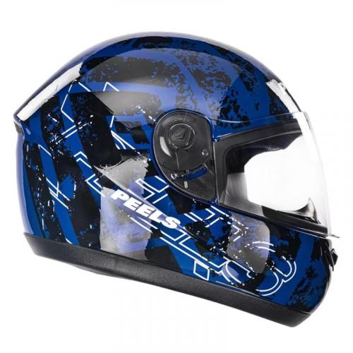 Capacete Peels Spike MOB Azul Com Preto