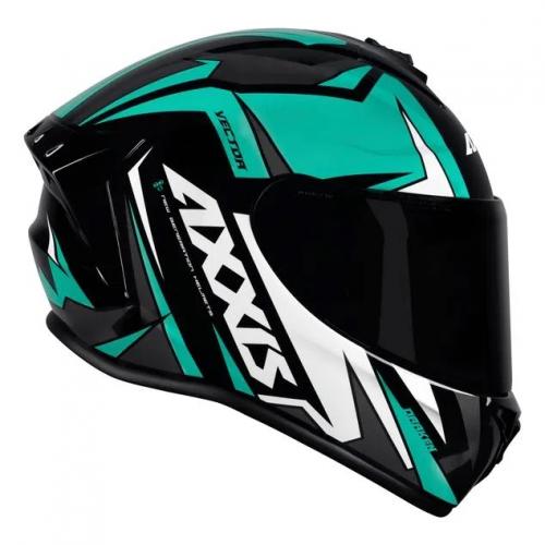 Capacete Axxis VECTOR Preto Com Tiffany