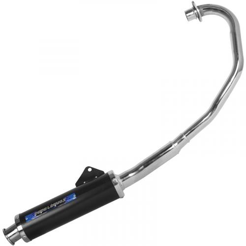 Escape Pro Tork Papaléguas Preto Oval para  CG 125 Titan ES 2000 a 2004
