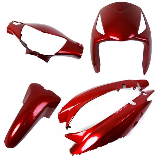 Kit Carenagem Mod Original Biz 125 + 2010 Vermelho