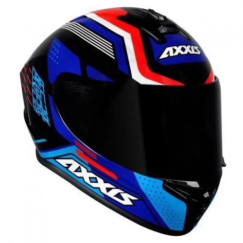 Capacete Axxis Draken COUGAR Preto com Azul