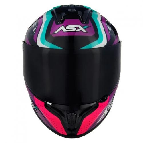 Capacete Axxis Draken COUGAR Preto Rosa Tiffany