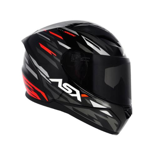 Capacete ASX City ARROW Preto Grafite Vermelho