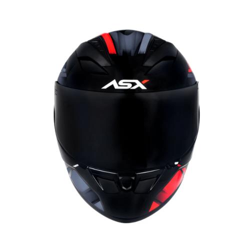 Capacete ASX City STAR Preto com Vermelho