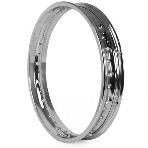 Aro da Roda 18 X 2.15 Tork Cromado Traseiro  XLS - XLR - XRE - Nx - XR - Tornado - DT - XTZ - Teneré - Falcon - Sahara - Lander