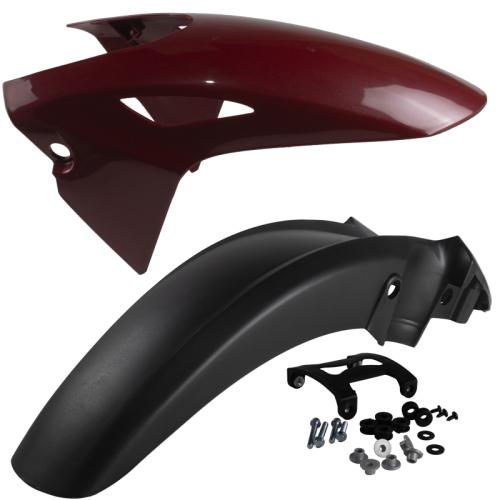 Paralama Dianteiro Com Suporte Titan Fan 160 2025 2026 Vermelho