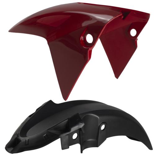 Paralama Dianteiro CG 160 Fan Titan 25-25 Adpatavel 2014 Ate 204 - Vermelho Guarau