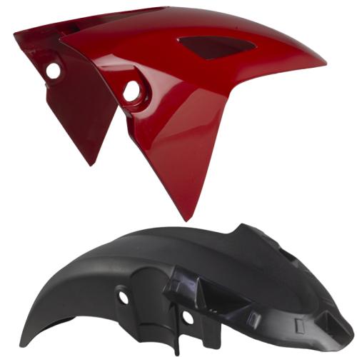 Paralama Dianteiro CG 160 Fan Titan 25-25 Adpatavel 2014 Ate 204 - Vermelho Guarau
