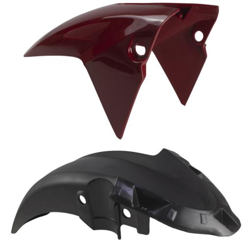 Paralama Dianteiro CG 160 Fan Titan 25-25 Adpatavel 2014 Ate 204 - Vermelho Marrakesh