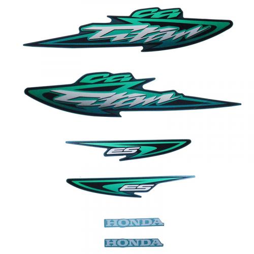 Kit Adesivo CG 125 Titan ES 2003 Verde