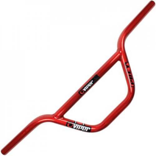 Guidão Aluminío BMX Viper Com Travessa Vermelho