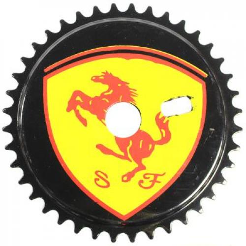 Coroa De Bicicleta 40 Dentes Modelo Ferrari Preto