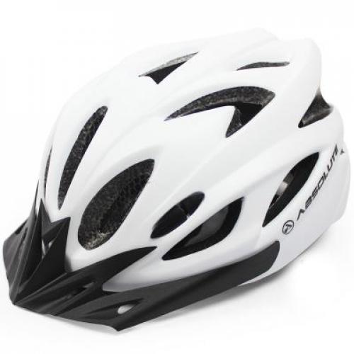 Capacete Ciclista High One Com Pisca Branco Tam G