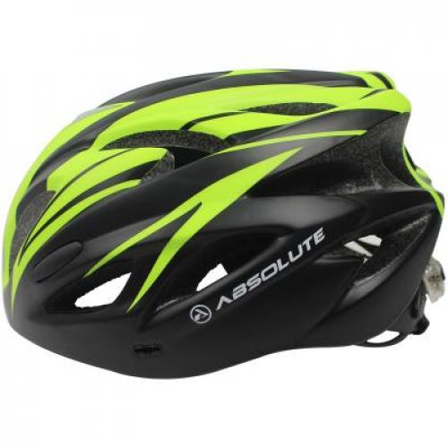 Capacete Ciclista High One Preto Com Amarelo Tam G