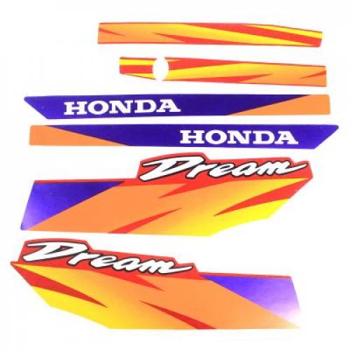 Kit Adesivo Honda Dream 105 1996 Vermelha