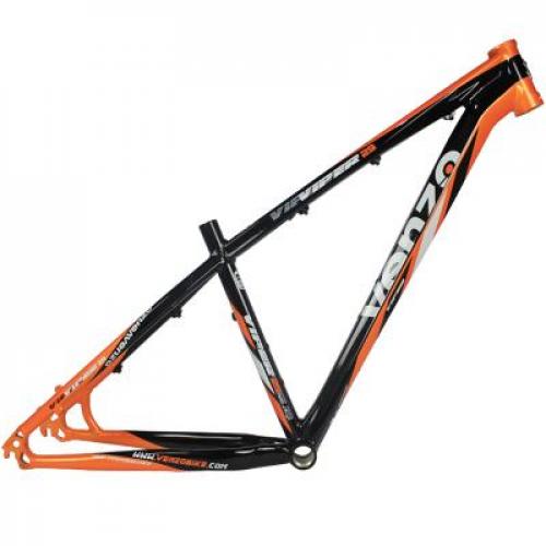 Quadro De Alumínio MTB Viper 29 x 18 Preto Com Laranja