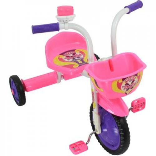 Triciclo Infantil TOP GIRL Branco com Rosa