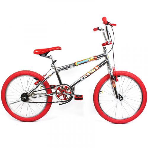 Bicicleta Bmx Aro 20 Street Cromado/Vermelho