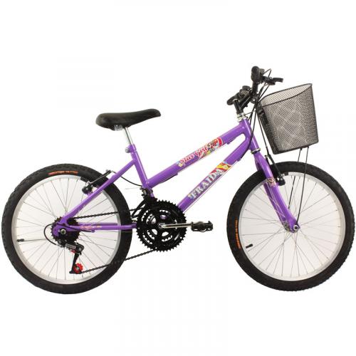 Bicicleta Feminina Aro 20 Mountain Bike - Cor Lilas