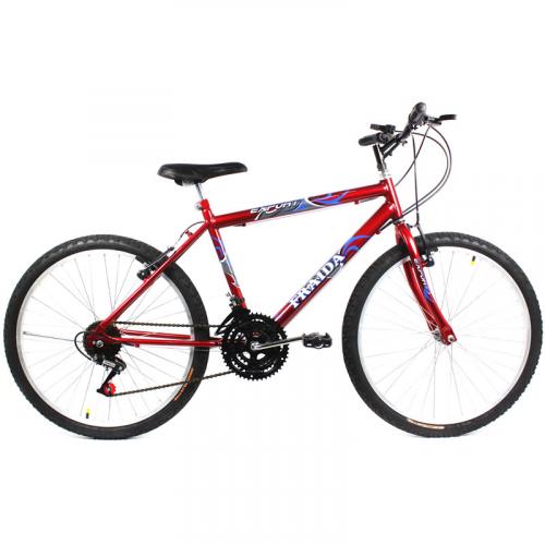 Bicicleta Masculina ARO 24 Mountain Bike - Cor Vermelha
