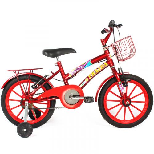 Bicicleta Aro 16 Feminina DOLPHIN - Vermelha