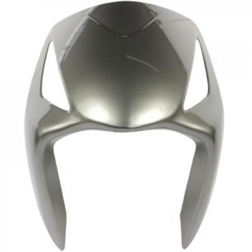 Bico Frontal  Biz 125 KS ES 2008 A 2009 Prata Metalico