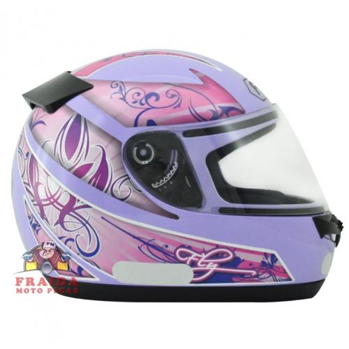 Capacete Fly Drive Floratta - Lilás